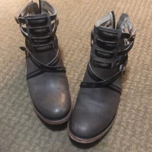 Freebird by Steven Stair Grey Booties Size 9